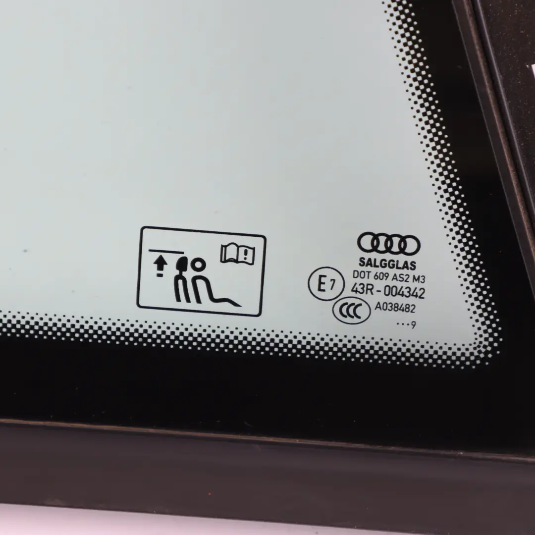 Audi TT FV Coupe Side Quarter Window Glass AS2 Rear Right O/S - SKU 8S8845300 - Part number 8S8845300