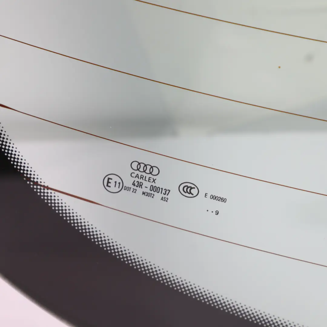 Window Heated Back Glass Glazing AS2 Green to Audi TT FV Rear with Part number 8S8845501D Audi TT FV Rear Window Heated Back Glass Glazing AS2 Green - SKU 8S8845501D - Part number 8S8845501D