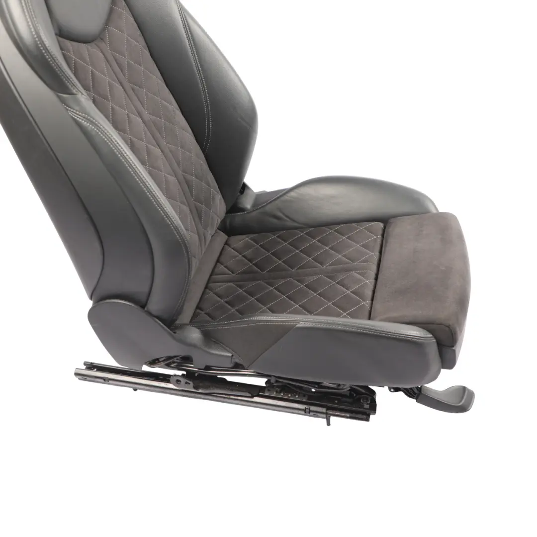 Front Seat S-Line Heated Leather Alcantara Black Grey Left N/S to Audi TT FV Coupe with Part number 8S8881805AL Audi TT FV Coupe Front Seat S-Line Heated Leather Alcantara Black Grey Left N/S - SKU 8S8881805AL - Part number 8S8881805AL