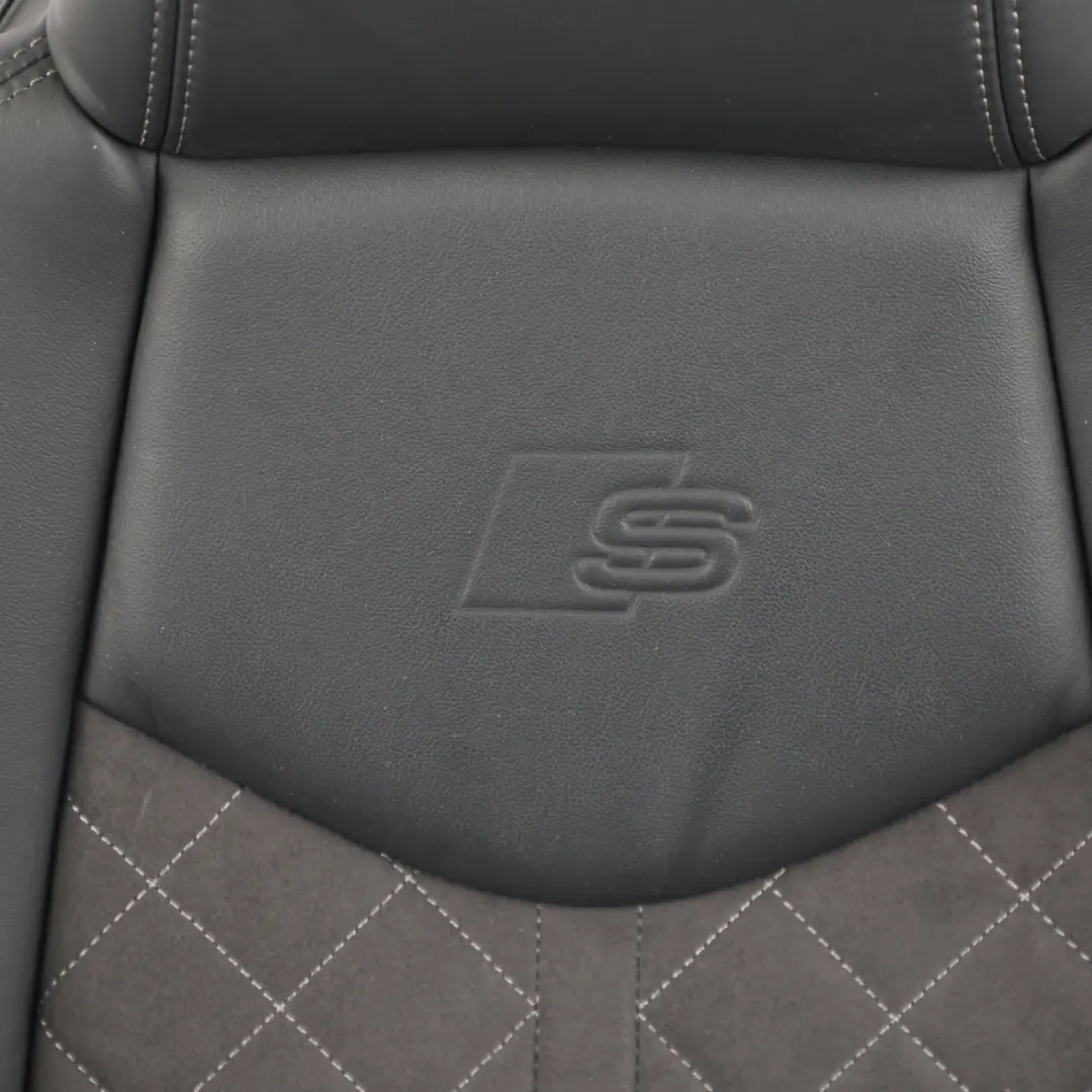 Front Seat S-Line Heated Leather Alcantara Black Grey Left N/S to Audi TT FV Coupe with Part number 8S8881805AL Audi TT FV Coupe Front Seat S-Line Heated Leather Alcantara Black Grey Left N/S - SKU 8S8881805AL - Part number 8S8881805AL