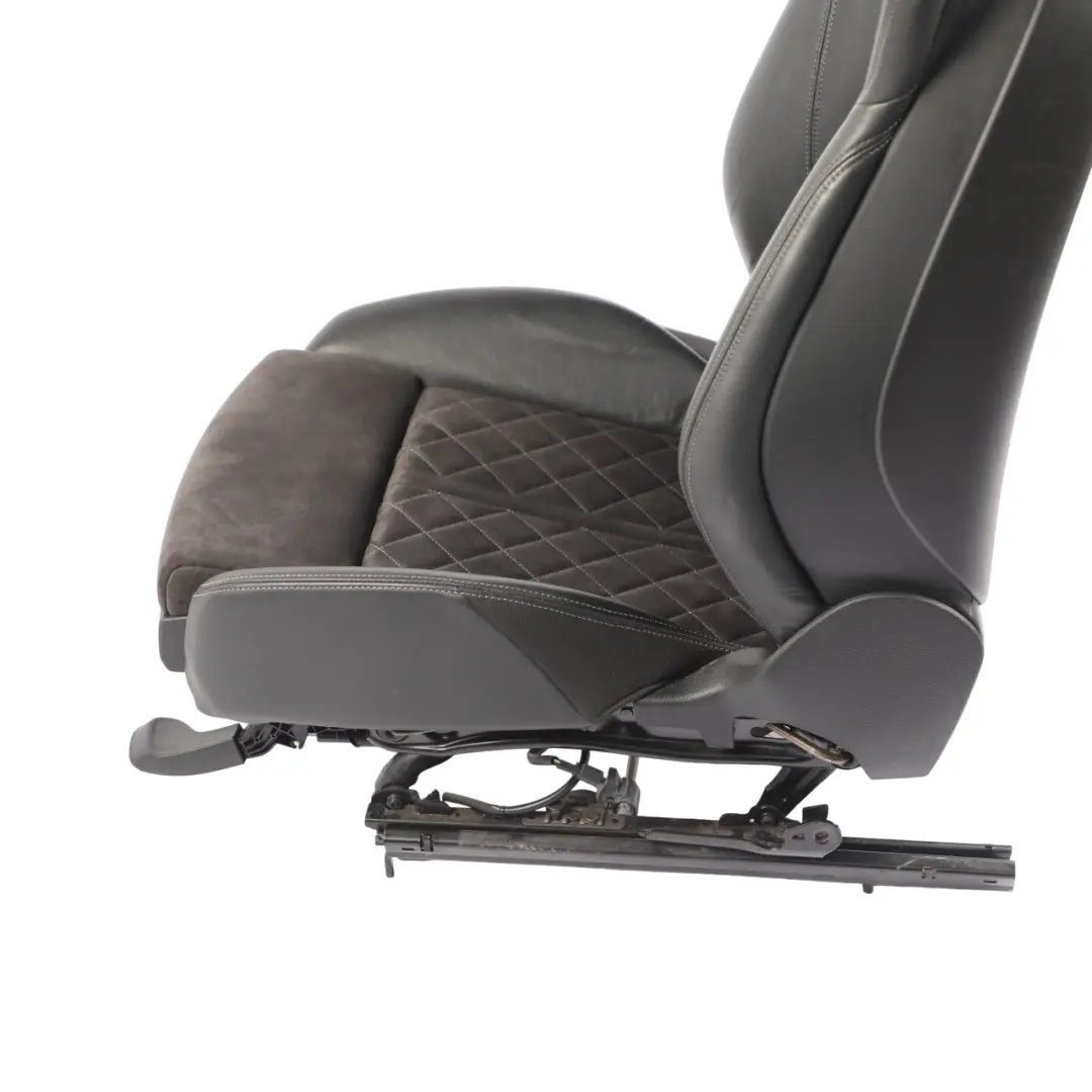 Audi TT FV Coupe Front Seat S-Line Heated Leather Alcantara Black Grey Right O/S - SKU 8S8881806AL - Part number 8S8881806AL