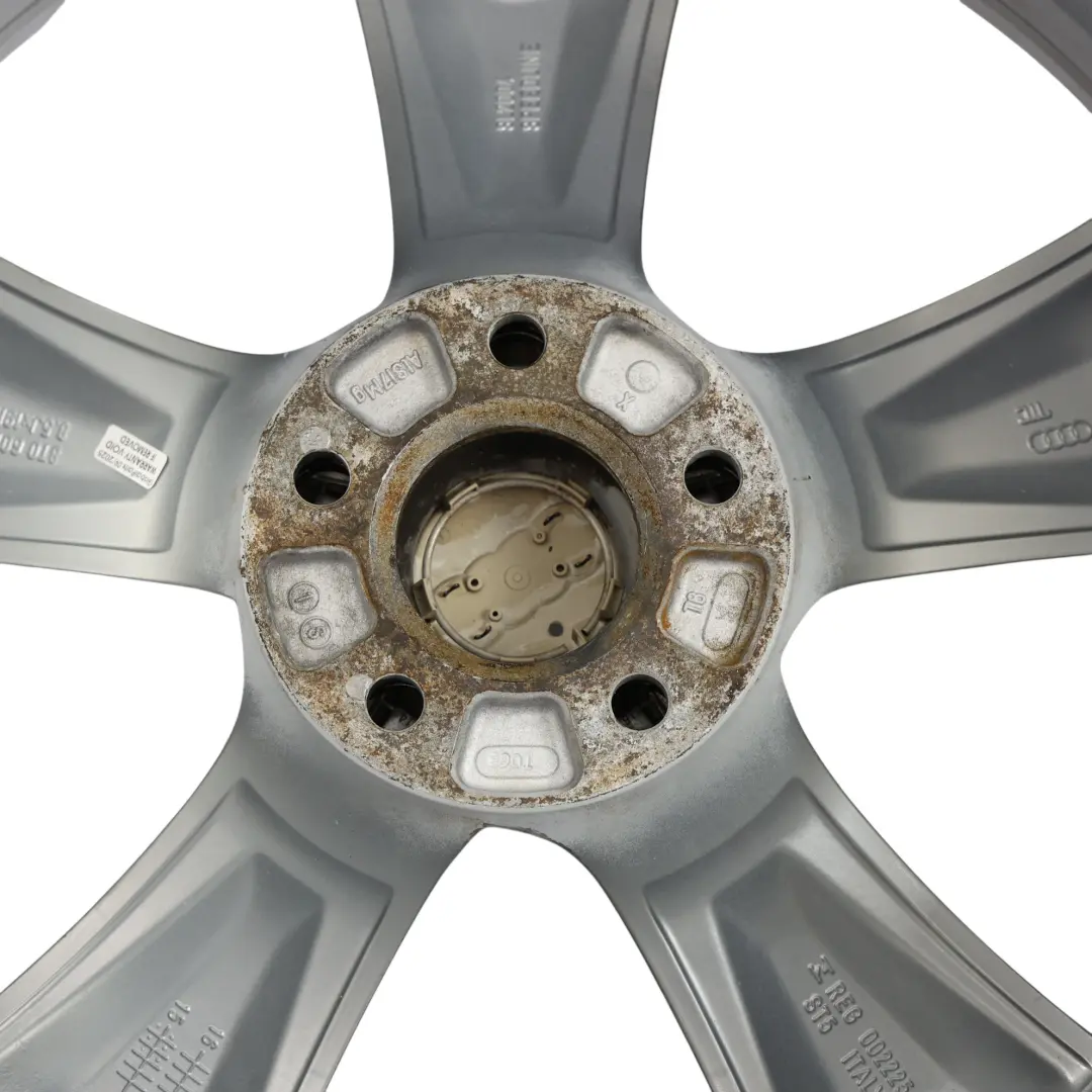 Audi A5 8T Silver Wheel Alloy Rim 19" 8.5J ET:32 Star Spoke - SKU 8T0601025CK-1 - Part number 8T0601025CK
