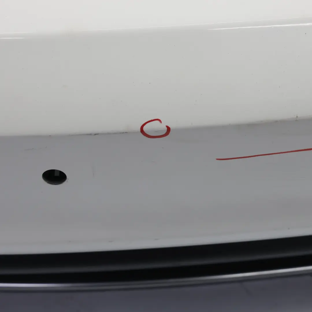 Audi A5 8T Rear Bumper Trim Panel Covering Ibis White - Y9C - SKU 8T0807067D-IWH - Part number 8T0807067D