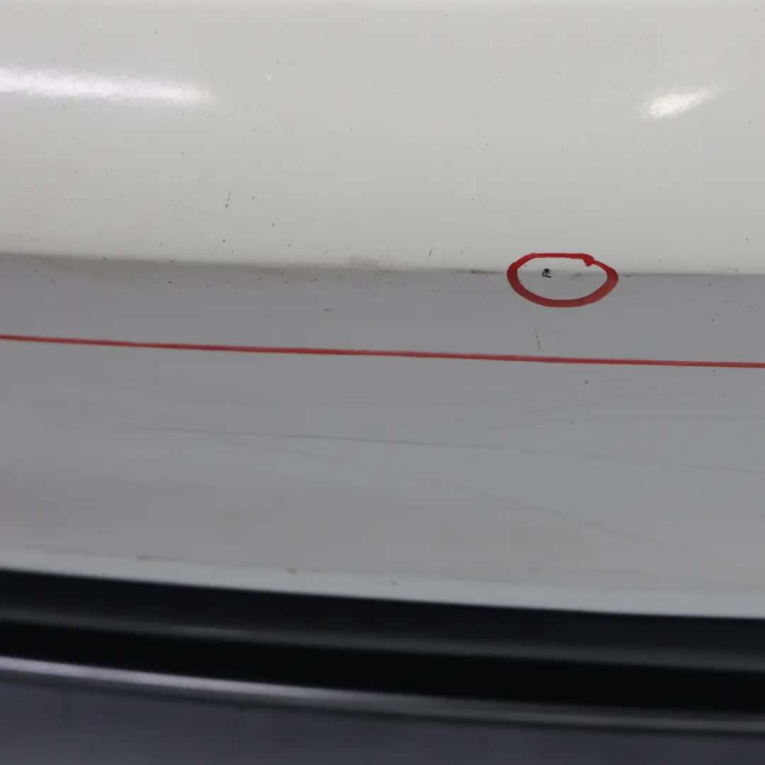 Audi A5 8T Rear Bumper Trim Panel Covering Ibis White - Y9C - SKU 8T0807067D-IWH - Part number 8T0807067D
