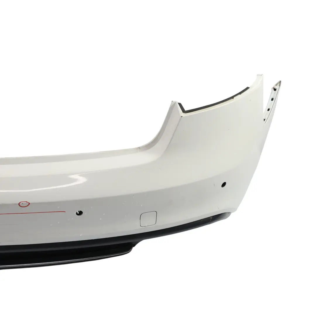 Bumper Trim Panel Covering Ibis White - Y9C to Audi A5 8T Rear with Part number 8T0807067D Audi A5 8T Rear Bumper Trim Panel Covering Ibis White - Y9C - SKU 8T0807067D-IWH - Part number 8T0807067D