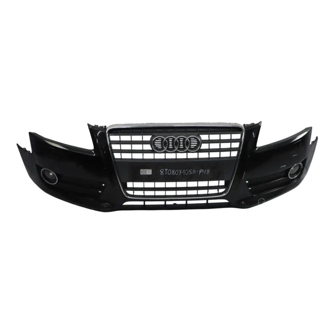 Front Bumper Trim Panel Covering Phantom Black - Z9Y to Audi A5 8T with Part number 8T0807105A Audi A5 8T Front Bumper Trim Panel Covering Phantom Black - Z9Y - SKU 8T0807105A-PHB - Part number 8T0807105A