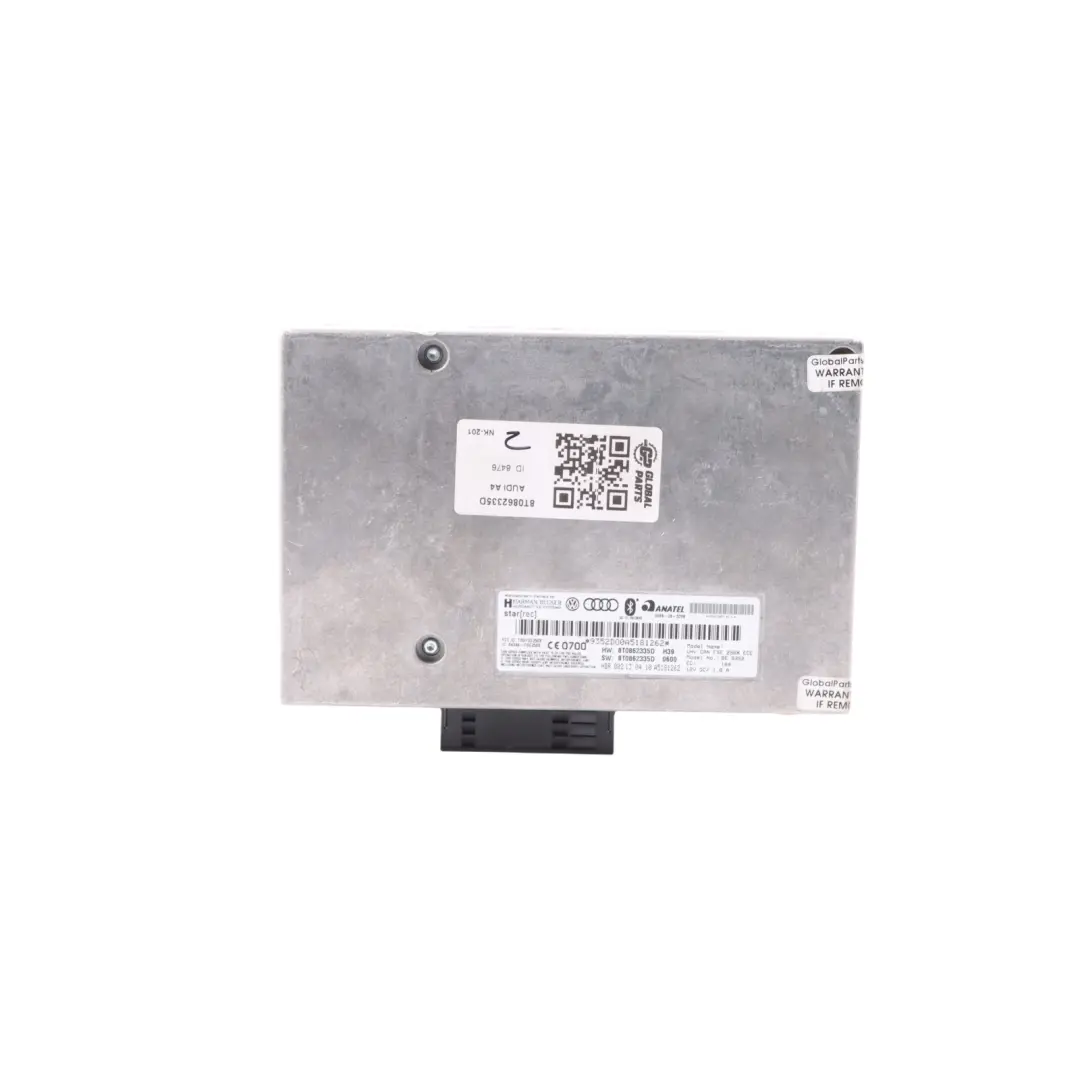Audi A4 B8 Bluetooth Multimedia Interface Steuergerät ECU - SKU 8T0862335D - Teilenummer 8T0862335D