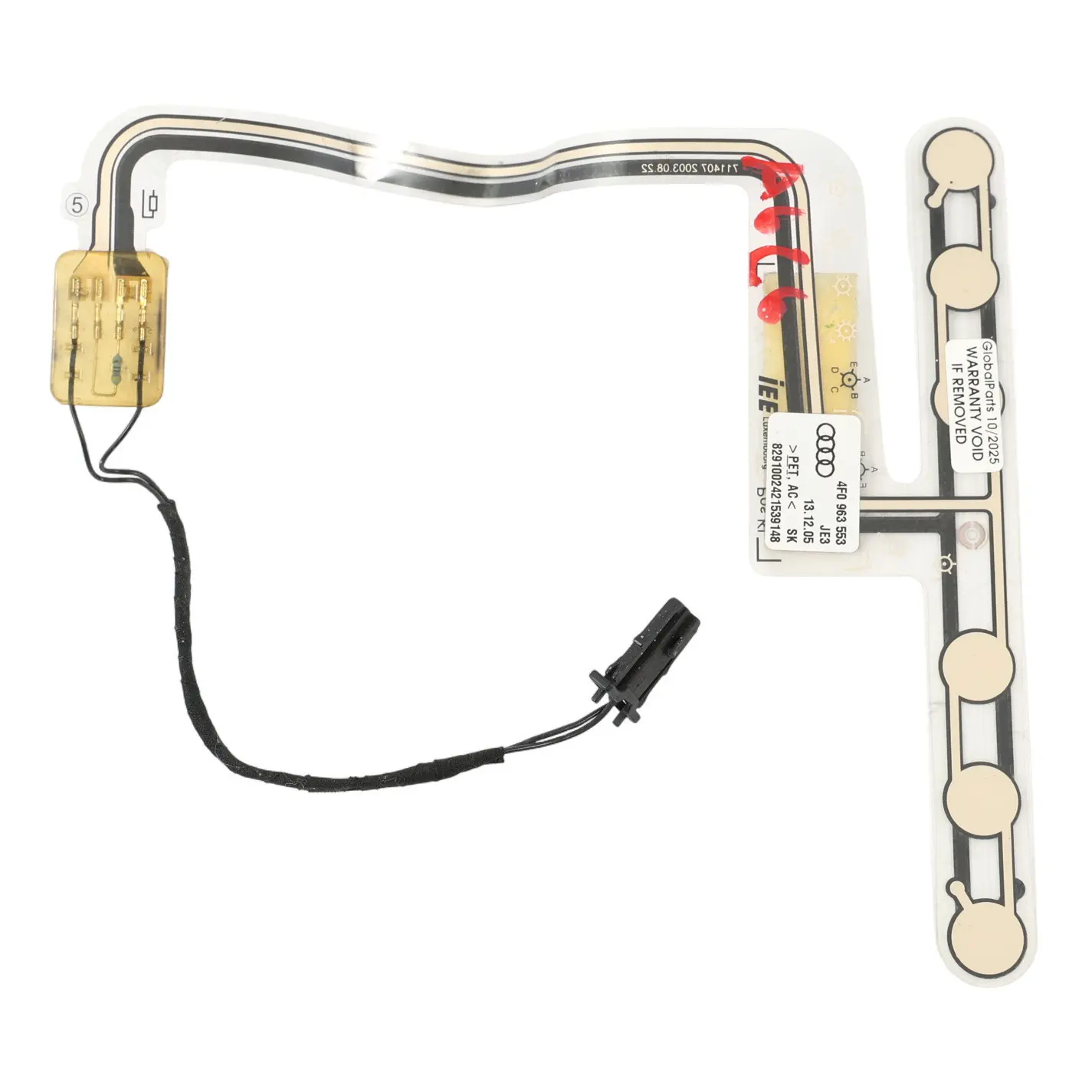 Audi A4 B7 Sensor De Ocupación Del Asiento Delantero Unidad De Control 8T0963553