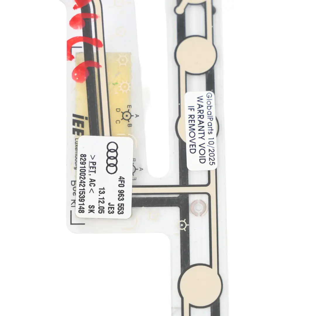 Sensor De Ocupación Del Asiento Delantero Unidad De Control para Audi A4 B7 con número de pieza 8T0963553 Audi A4 B7 Sensor De Ocupación Del Asiento Delantero Unidad De Control - SKU 8T0963553 - Número de pieza 8T0963553