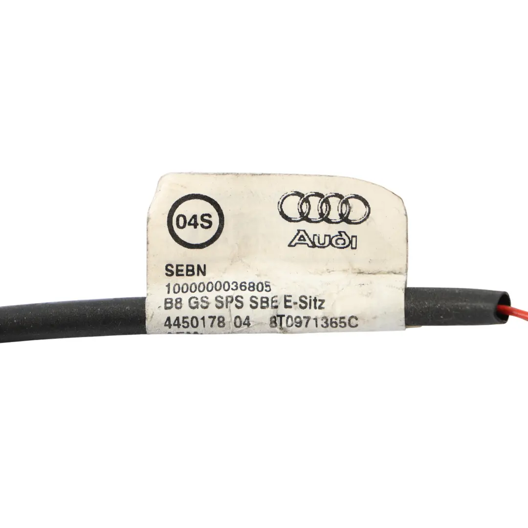 Audi A5 8T Seat Cable Front Left Right N/O/S Wiring Loom Harness - SKU 8T0971365C - Part number 8T0971365C