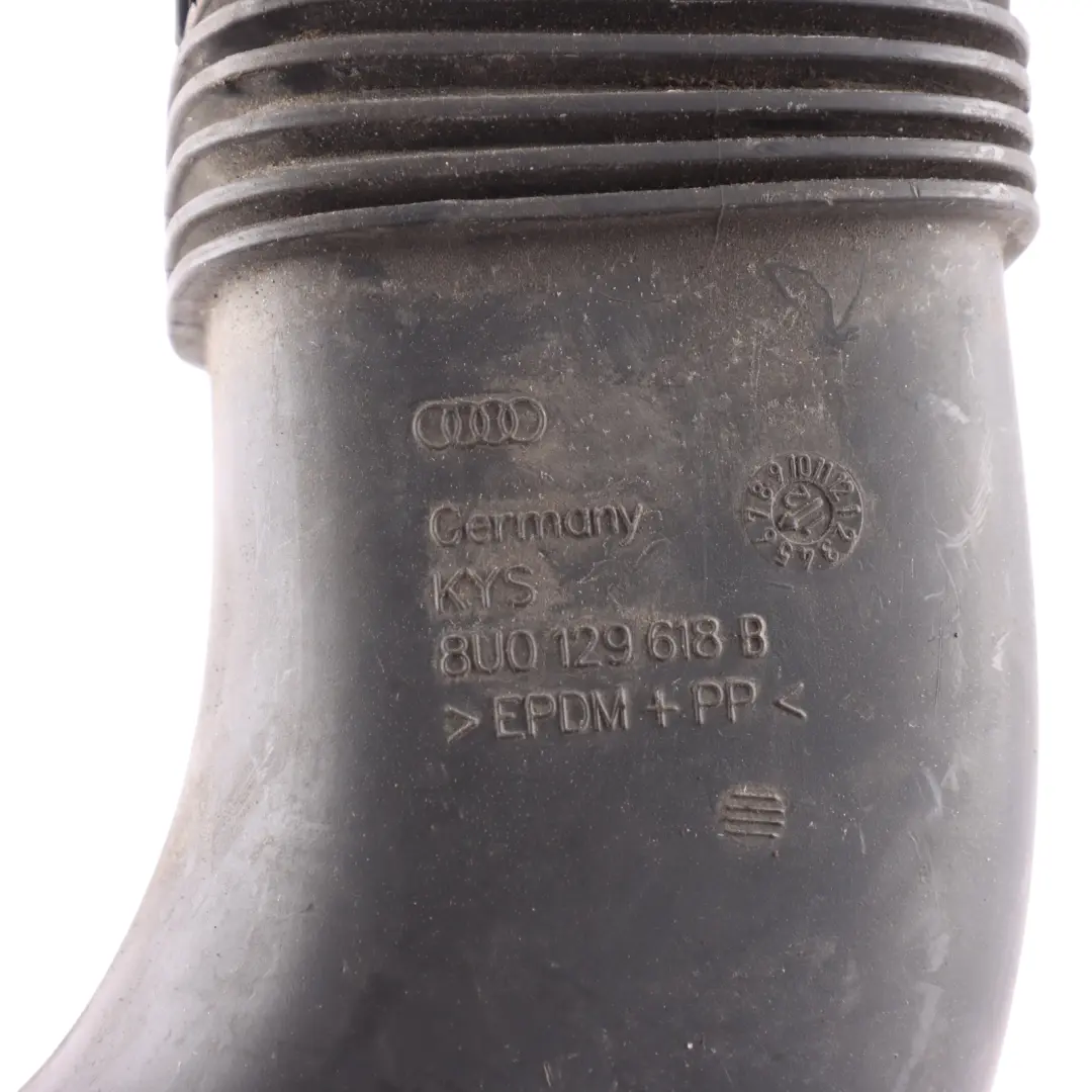 Audi Q3 8U Air Duct Air Filter Box Inlet Pipe Hose 2.0 TFSI - SKU 8U0129618B - Part number 8U0129618B