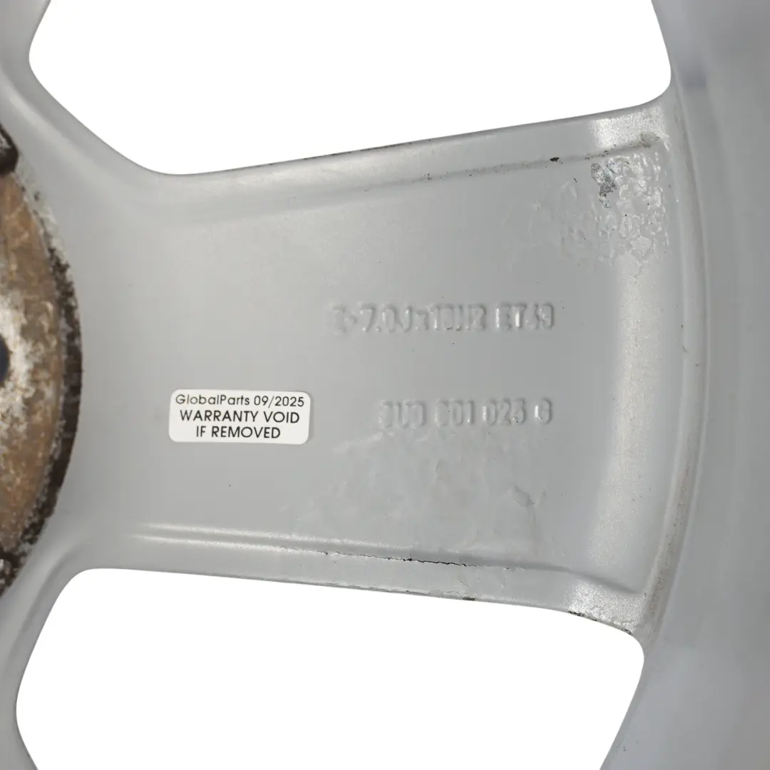 Audi Q3 8U Llanta De Aleación Plateada 18" 7J ET:43 Star Spoke - SKU 8U0601025G-2 - Número de pieza 8U0601025G