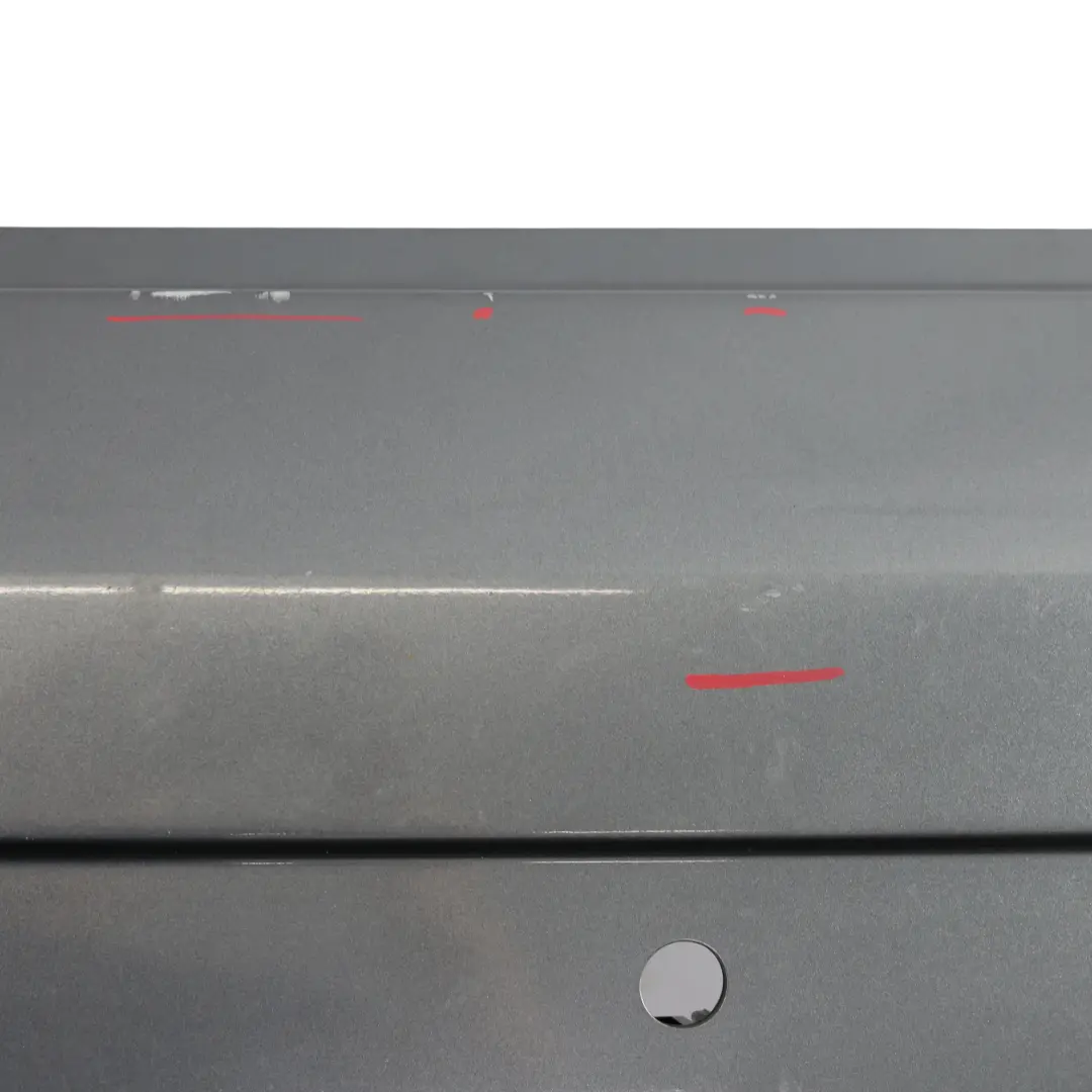 Bumper Covering Trim Panel Monsoon Grey Metallic - X7R to Audi Q3 8U Rear with Part number 8U0807067F Audi Q3 8U Rear Bumper Covering Trim Panel Monsoon Grey Metallic - X7R - SKU 8U0807067F-MOG - Part number 8U0807067F