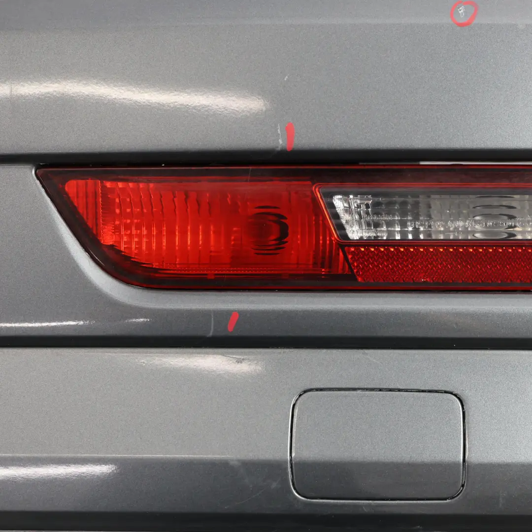 Bumper Covering Trim Panel Monsoon Grey Metallic - X7R to Audi Q3 8U Rear with Part number 8U0807067F Audi Q3 8U Rear Bumper Covering Trim Panel Monsoon Grey Metallic - X7R - SKU 8U0807067F-MOG - Part number 8U0807067F