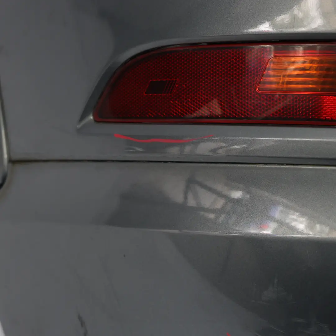 Bumper Covering Trim Panel Monsoon Grey Metallic - X7R to Audi Q3 8U Rear with Part number 8U0807067F Audi Q3 8U Rear Bumper Covering Trim Panel Monsoon Grey Metallic - X7R - SKU 8U0807067F-MOG - Part number 8U0807067F