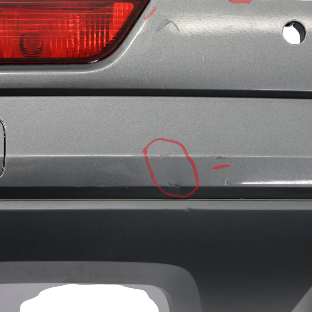 Bumper Covering Trim Panel Monsoon Grey Metallic - X7R to Audi Q3 8U Rear with Part number 8U0807067F Audi Q3 8U Rear Bumper Covering Trim Panel Monsoon Grey Metallic - X7R - SKU 8U0807067F-MOG - Part number 8U0807067F