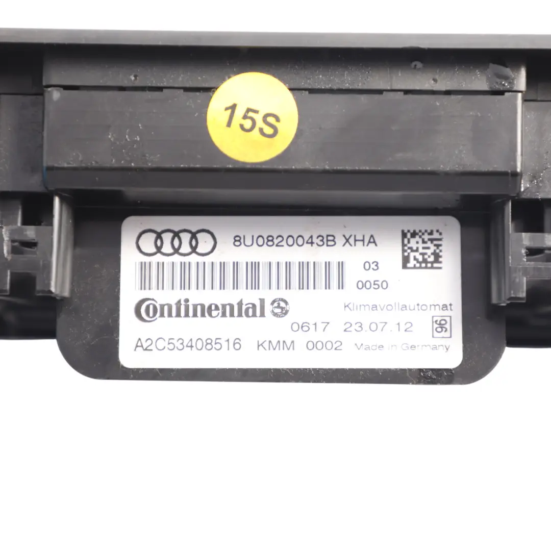 Heater Climate Control A/C Air Conditioning Unit Panel to Audi Q3 8U with Part number 8U0820043B Audi Q3 8U Heater Climate Control A/C Air Conditioning Unit Panel - SKU 8U0820043B - Part number 8U0820043B