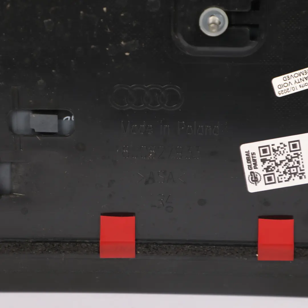 Audi Q3 8U Spoiler Hayon Coffre Arrière Gris Daytona Nacré Z7S - SKU 8U0827933F-DGR - Numéro de pièce 8U0827933F