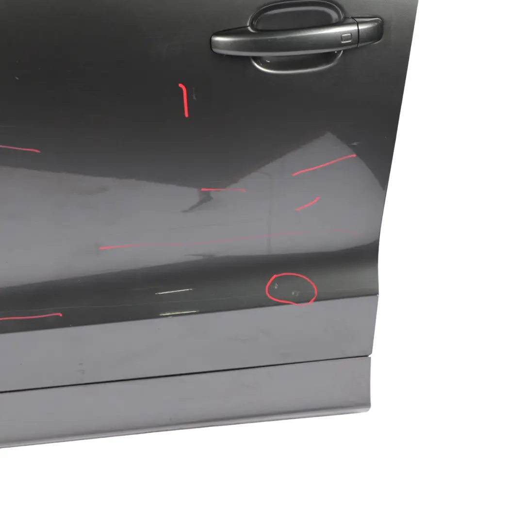 Door Front Left N/S Covering Panel Daytona Grey Pearl Effect - Z7S to Audi Q3 8U with Part number 8U0831051B Audi Q3 8U Door Front Left N/S Covering Panel Daytona Grey Pearl Effect - Z7S - SKU 8U0831051B-DGR - Part number 8U0831051B