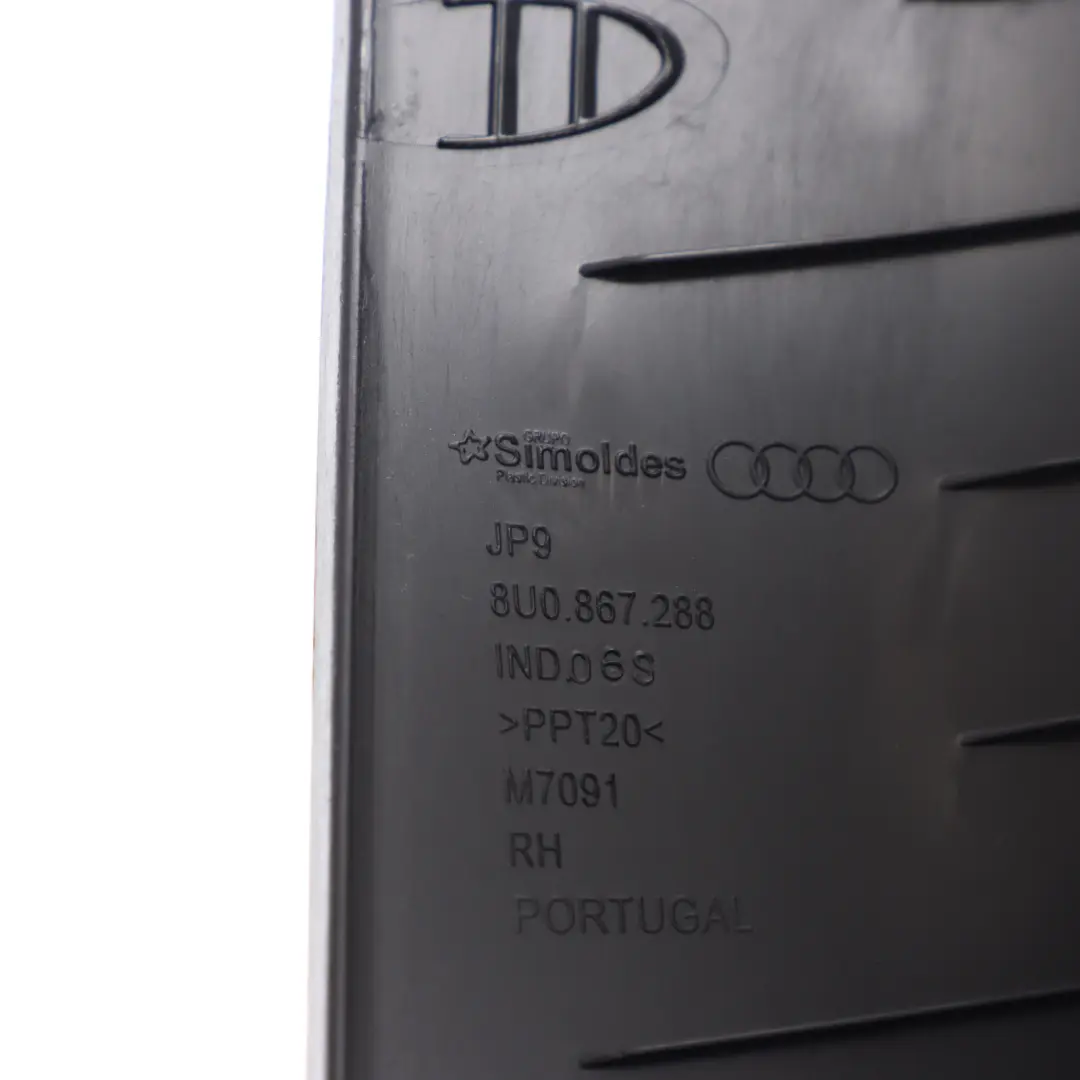 Audi Q3 8U C Pillar Column Interior Upper Trim Cover Panel Right O/S - SKU 8U0867288 - Part number 8U0867288