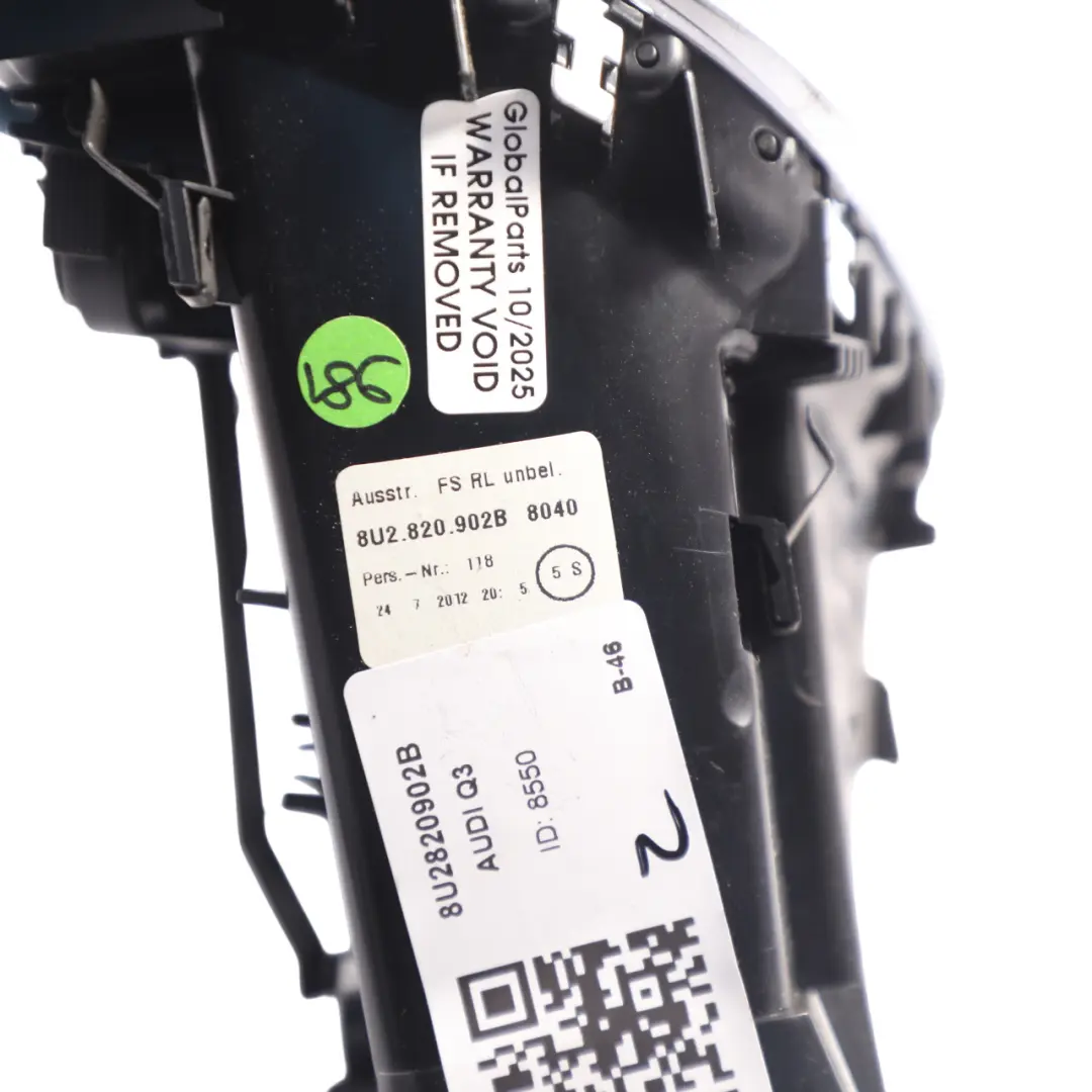 Fresh Air Vent Right O/S Dashboard Dash Trim Panel Black to Audi Q3 8U with Part number 8U2820902B Audi Q3 8U Fresh Air Vent Right O/S Dashboard Dash Trim Panel Black - SKU RHD-8U2820902B - Part number 8U2820902B