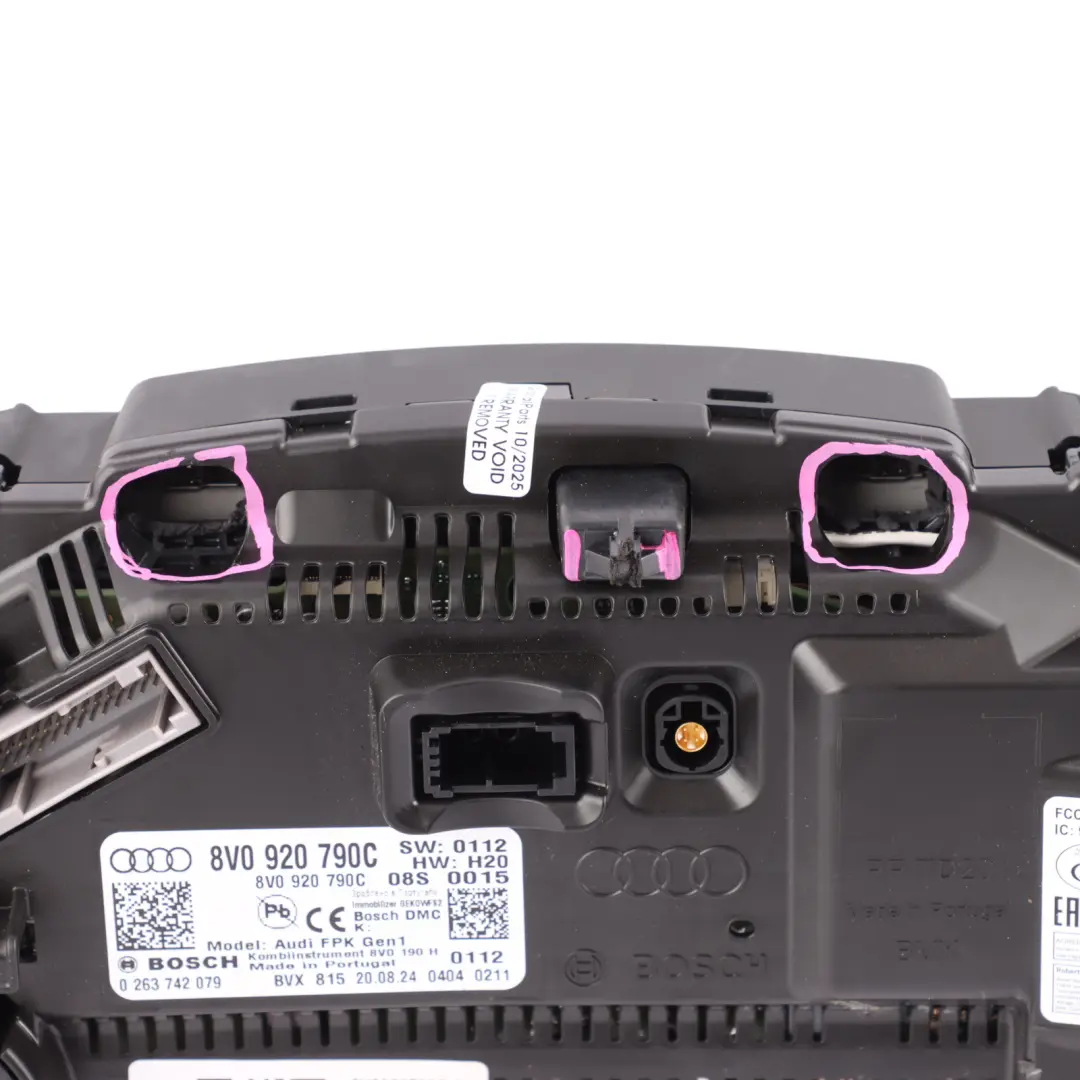 Instrument Cluster Virtual Speedo Clocks Automatic to Audi S3 8V Petrol with Part number 8V0920790C Audi S3 8V Petrol Instrument Cluster Virtual Speedo Clocks Automatic - SKU 8V0920790C-3 - Part number 8V0920790C