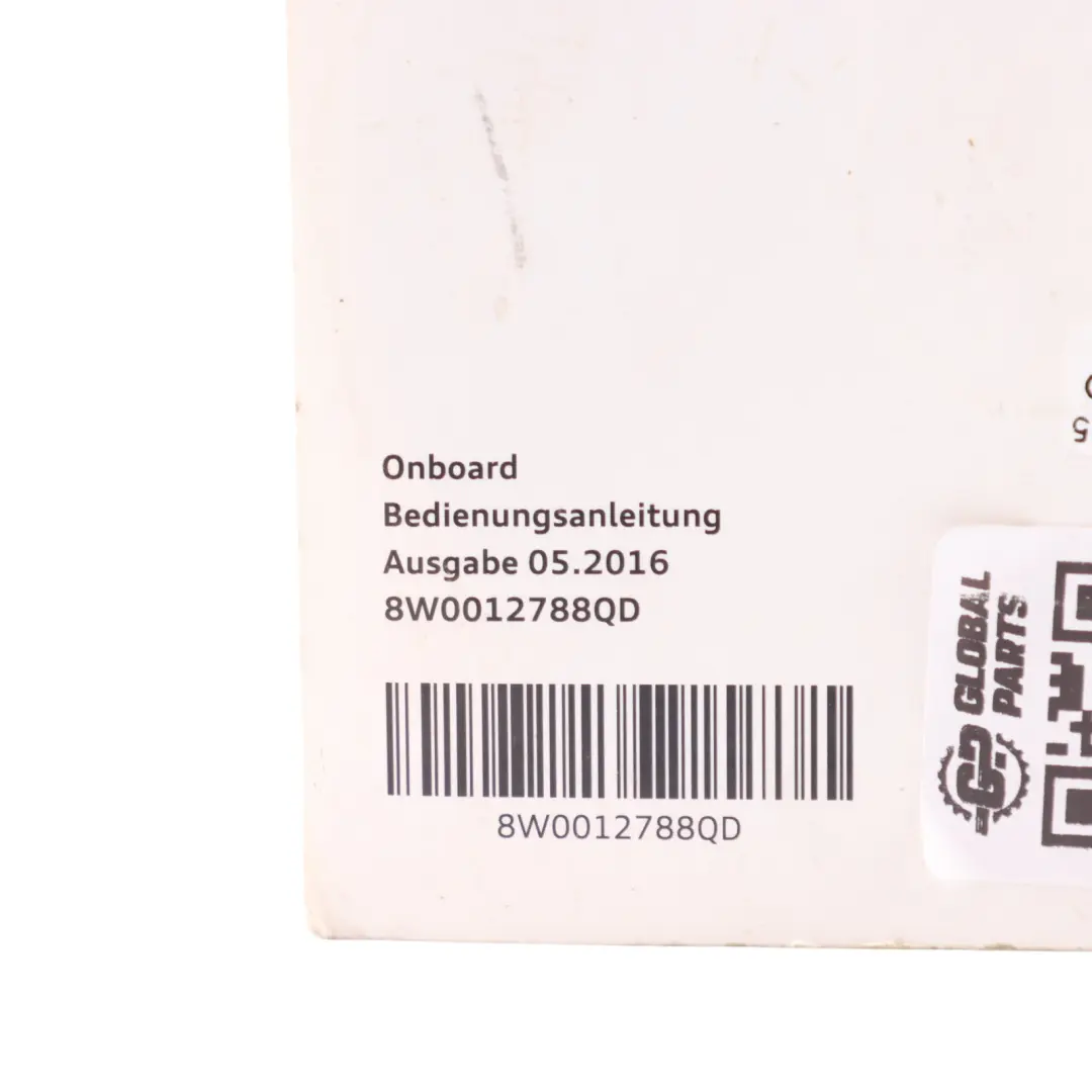 Onboard Manual Owner's Handbook CD Disc to Audi A4 B9 with Part number 8W0012788QD Audi A4 B9 Onboard Manual Owner's Handbook CD Disc - SKU 8W0012788QD - Part number 8W0012788QD