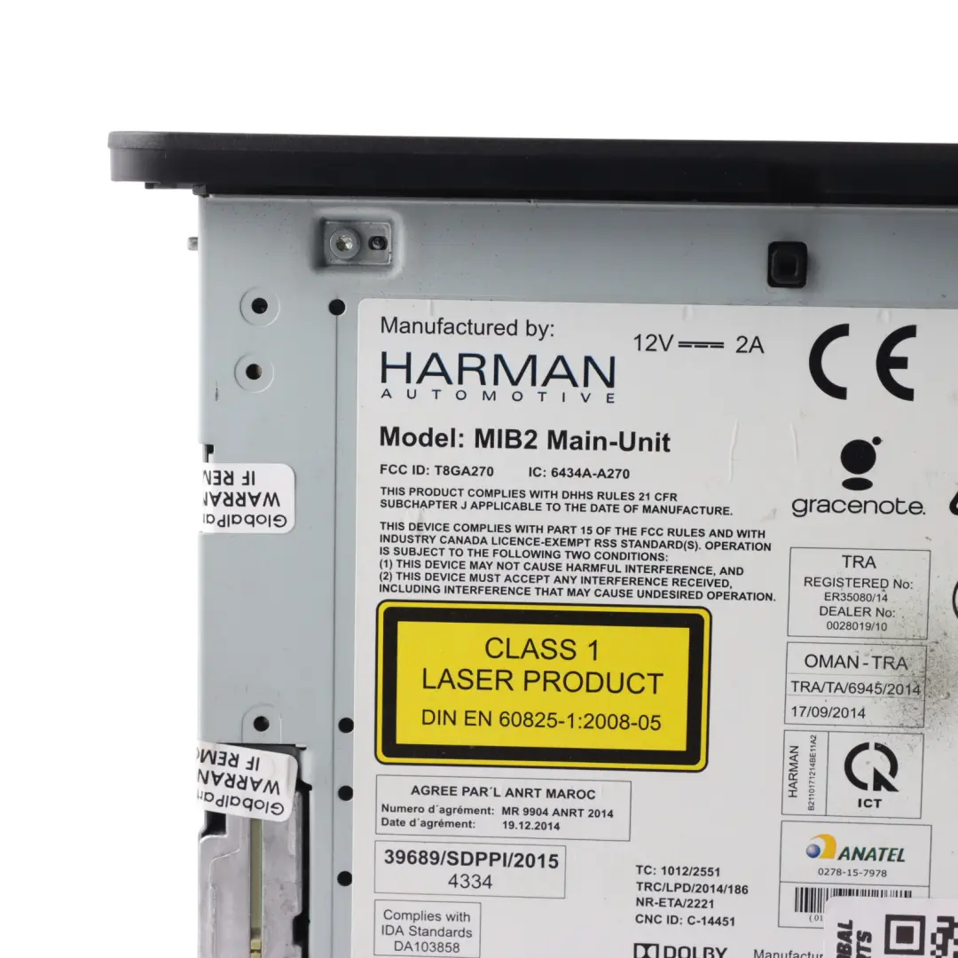 Multimedia Stereo Sat Nav SD CD Spieler Radio Hauptgerät für Audi A4 B9 mit Teilenummer 8W0035035C Audi A4 B9 Multimedia Stereo Sat Nav SD CD Spieler Radio Hauptgerät - SKU 8W0035035C - Teilenummer 8W0035035C