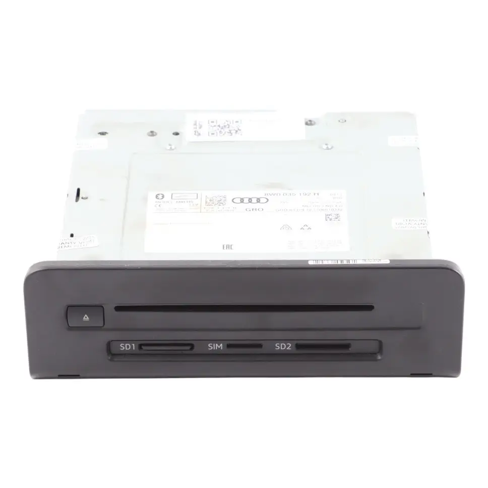 Multimedia Stereo Sat Nav CD Player Radio Head Unit to Audi A4 B9 A5 F5 with Part number 8W0035192H Audi A4 B9 A5 F5 Multimedia Stereo Sat Nav CD Player Radio Head Unit - SKU 8W0035192H - Part number 8W0035192H