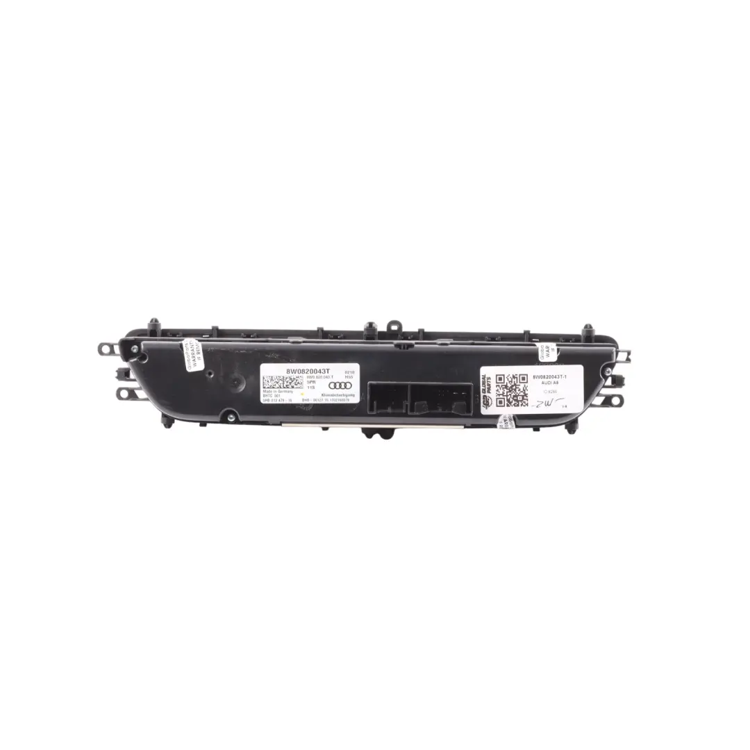 Audi A5 F5 A/C Air Condition Heater Climate Control Switch Panel Unit - SKU 8W0820043T-1 - Part number 8W0820043T