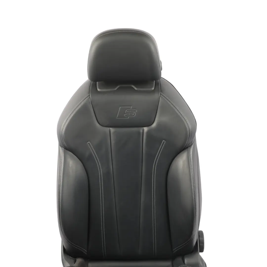 Audi A4 B9 A5 F5 Siège Avant Sport Chauffant Cuir Noir Soul S-Line Gauche - SKU 8W0881805L-1 - Numéro de pièce 8W0881805L