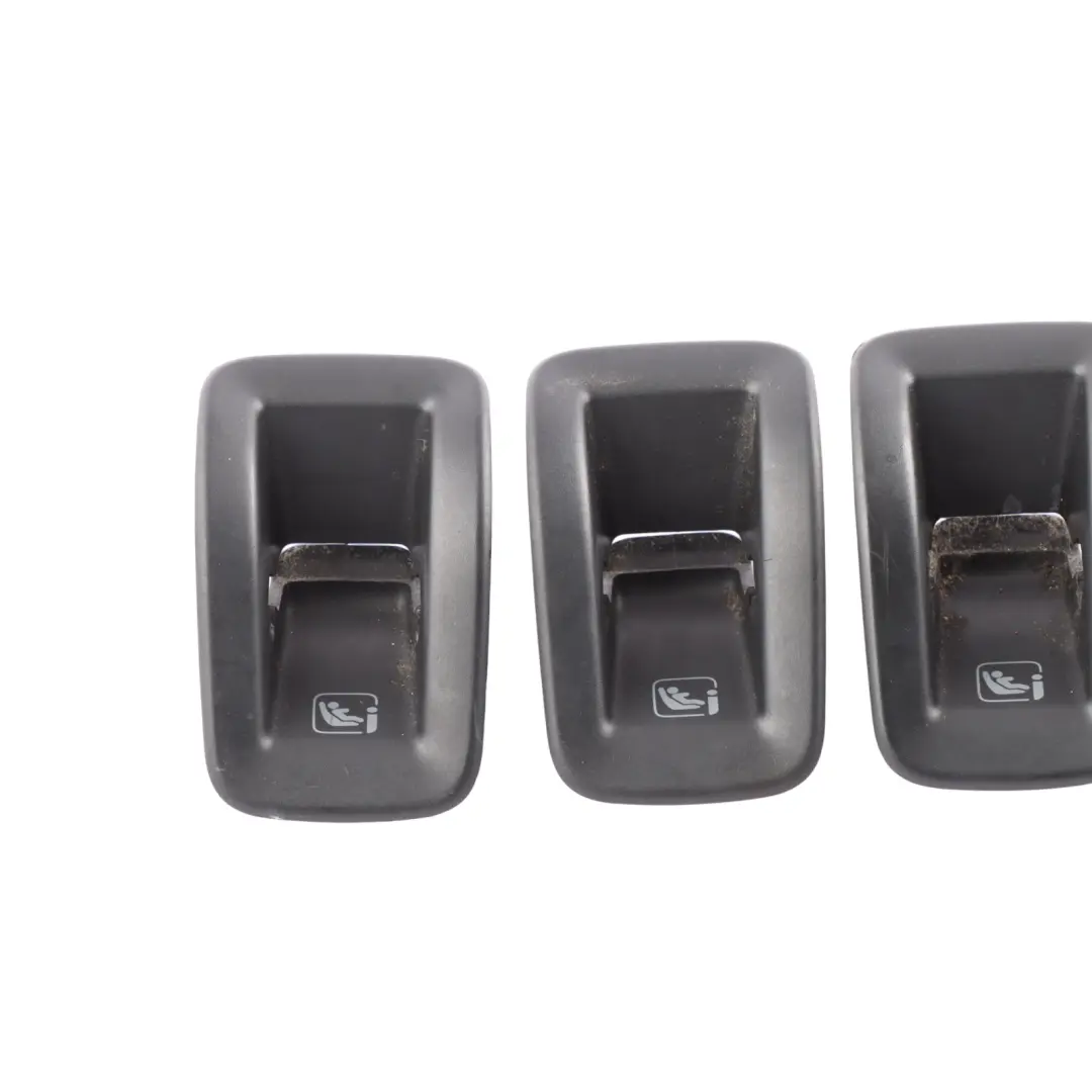 Audi A4 B9 Rear Bench Isofix Cover Guide Bracket Trim Black SET X4 - SKU 8W0887233A - Part number 8W0887233A