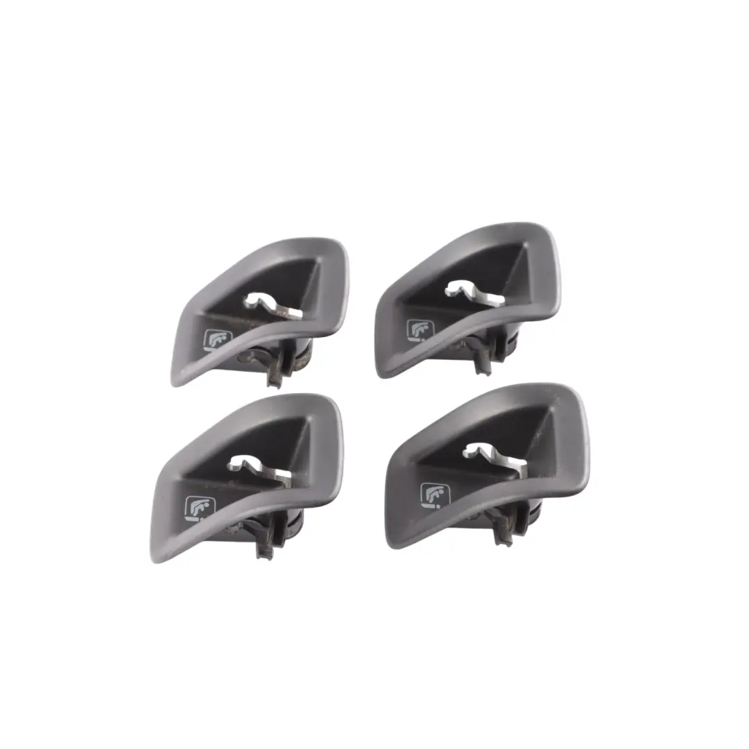 Bench Isofix Cover Guide Bracket Trim Black SET X4 to Audi A4 B9 Rear with Part number 8W0887233A Audi A4 B9 Rear Bench Isofix Cover Guide Bracket Trim Black SET X4 - SKU 8W0887233A - Part number 8W0887233A