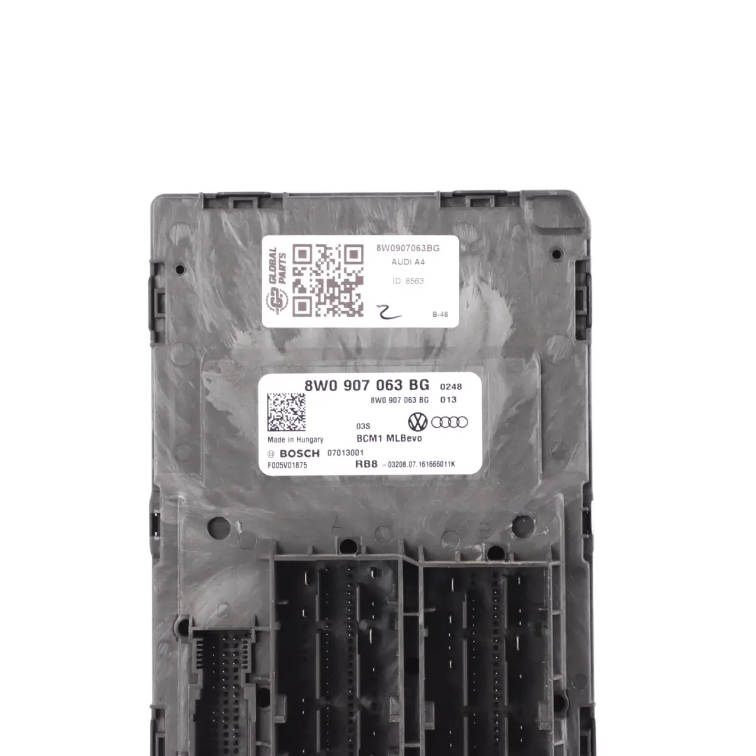 Body Control Comfort Unit Module BCM Unit ECU to Audi A4 B9 with Part number 8W0907063BG Audi A4 B9 Body Control Comfort Unit Module BCM Unit ECU - SKU 8W0907063BG - Part number 8W0907063BG
