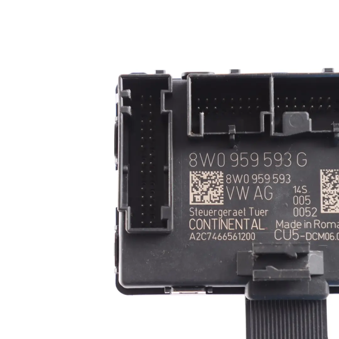 Front Door Module Control Unit ECU Driver Side to Audi A4 B9 A5 F5 with Part number 8W0959593G Audi A4 B9 A5 F5 Front Door Module Control Unit ECU Driver Side - SKU 8W0959593G - Part number 8W0959593G