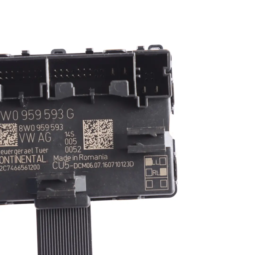 Front Door Module Control Unit ECU Driver Side to Audi A4 B9 A5 F5 with Part number 8W0959593G Audi A4 B9 A5 F5 Front Door Module Control Unit ECU Driver Side - SKU 8W0959593G - Part number 8W0959593G