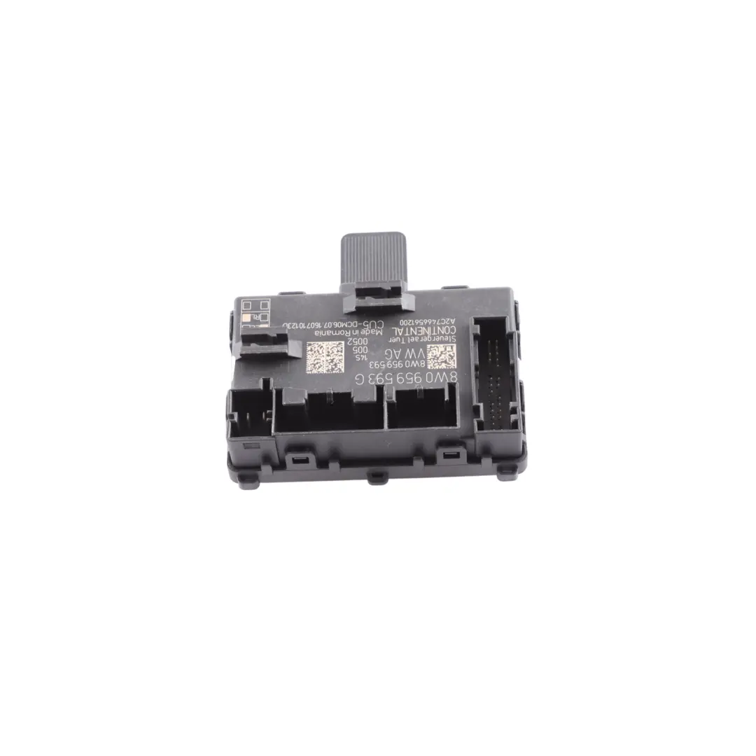 Front Door Module Control Unit ECU Driver Side to Audi A4 B9 A5 F5 with Part number 8W0959593G Audi A4 B9 A5 F5 Front Door Module Control Unit ECU Driver Side - SKU 8W0959593G - Part number 8W0959593G