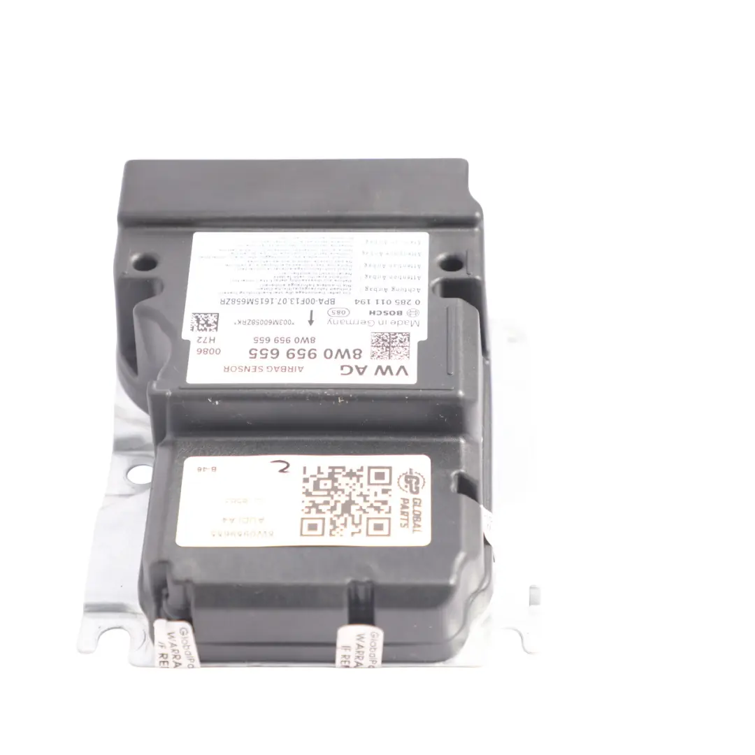 Module SRS System Control Sensor ECU Unit to Audi A4 B9 A5 F5 Air with Part number 8W0959655 Audi A4 B9 A5 F5 Air Module SRS System Control Sensor ECU Unit - SKU 8W0959655 - Part number 8W0959655