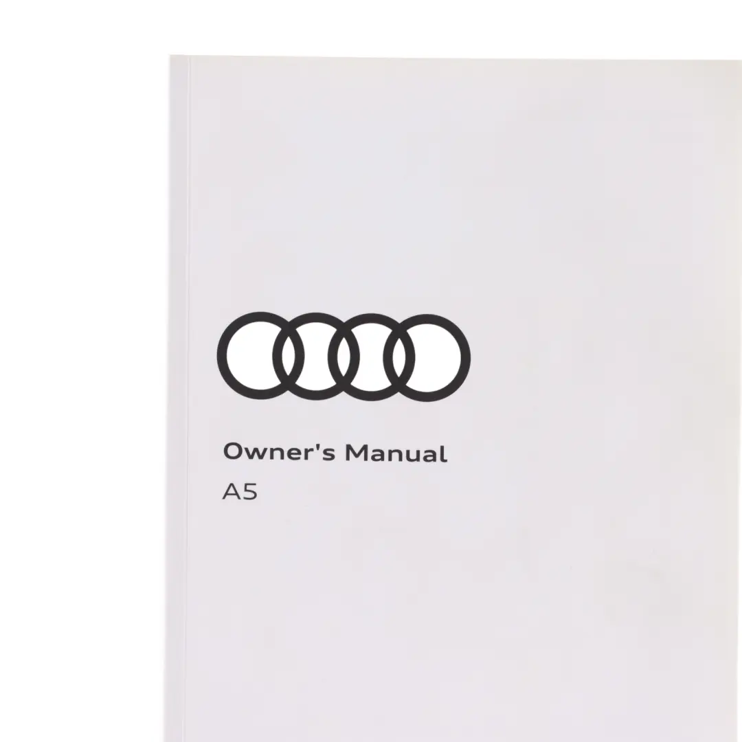 Audi A5 F5 Owner's Handbook Manual Booklet Case - SKU 8W6012720AF - Part number 8W6012720AF