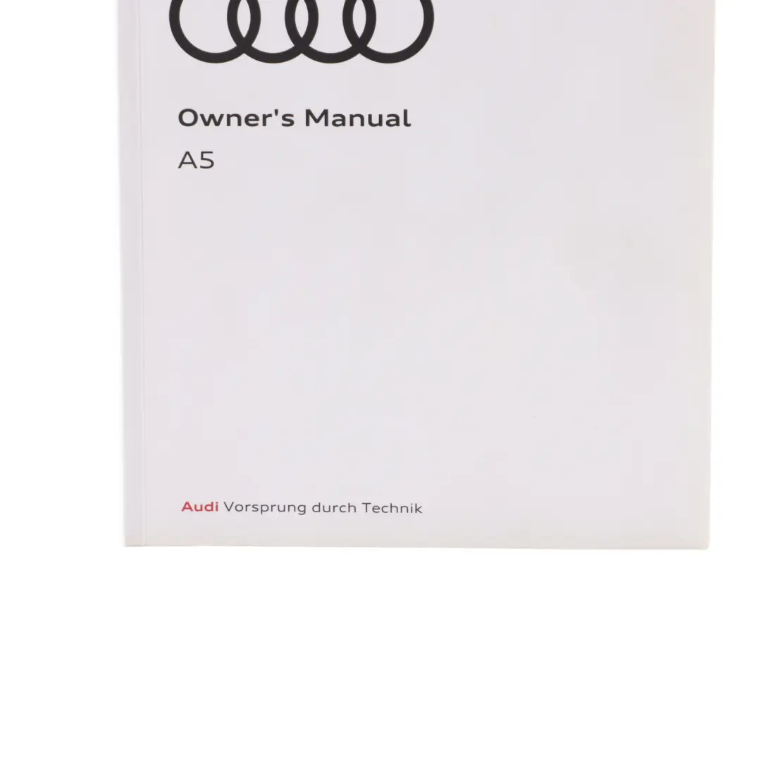 Audi A5 F5 Owner's Handbook Manual Booklet Case - SKU 8W6012720AF - Part number 8W6012720AF