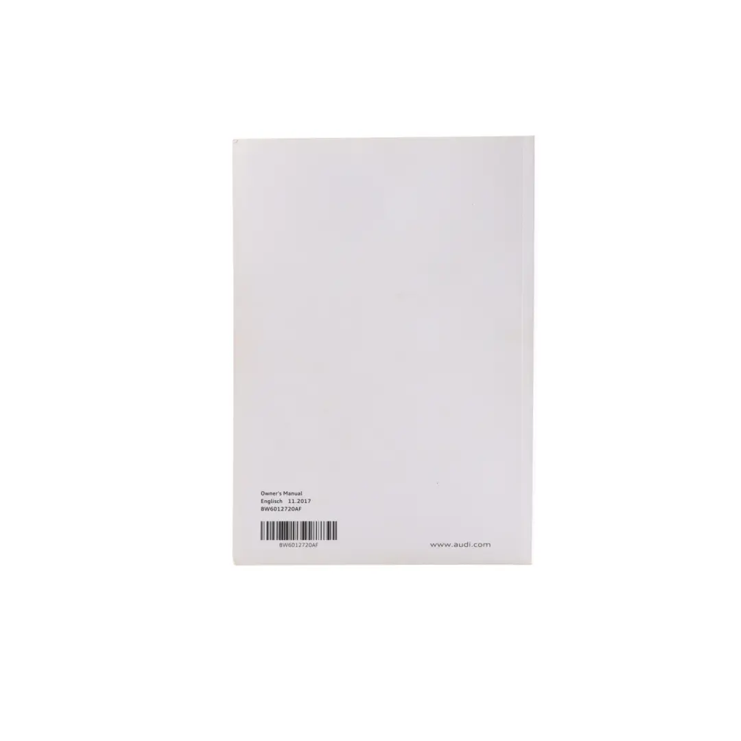 Audi A5 F5 Owner's Handbook Manual Booklet Case - SKU 8W6012720AF - Part number 8W6012720AF