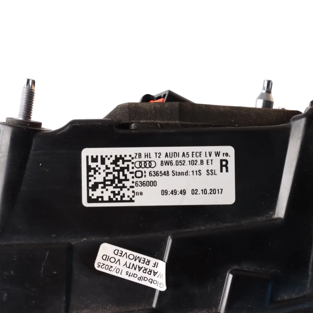 Audi A5 S5 F5 Rear Tail LED Light Lamp Inner Right O/S - SKU 8W6052102B - Part number 8W6052102B