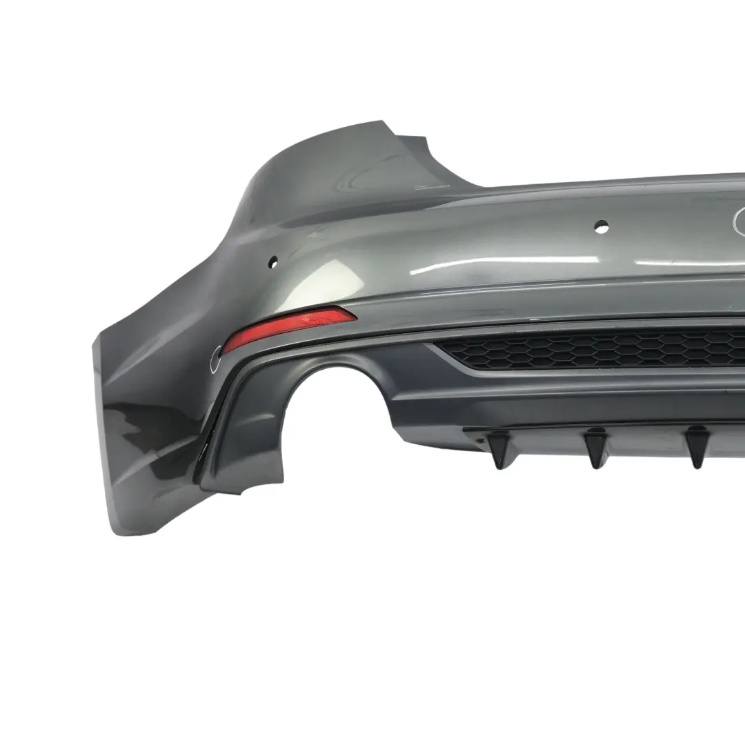 Bumper Rear Trim Panel S-Line Daytona Grey Pearl Effect - Z7S to Audi A5 F5 with Part number 8W6807067AA Audi A5 F5 Bumper Rear Trim Panel S-Line Daytona Grey Pearl Effect - Z7S - SKU 8W6807067AA-DGR - Part number 8W6807067AA