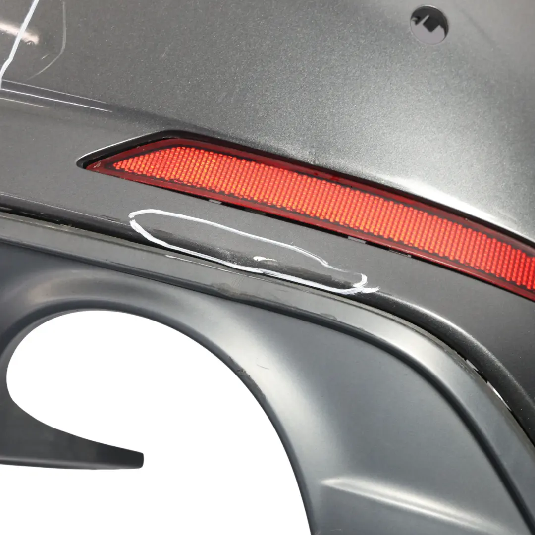 Bumper Rear Trim Panel S-Line Daytona Grey Pearl Effect - Z7S to Audi A5 F5 with Part number 8W6807067AA Audi A5 F5 Bumper Rear Trim Panel S-Line Daytona Grey Pearl Effect - Z7S - SKU 8W6807067AA-DGR - Part number 8W6807067AA