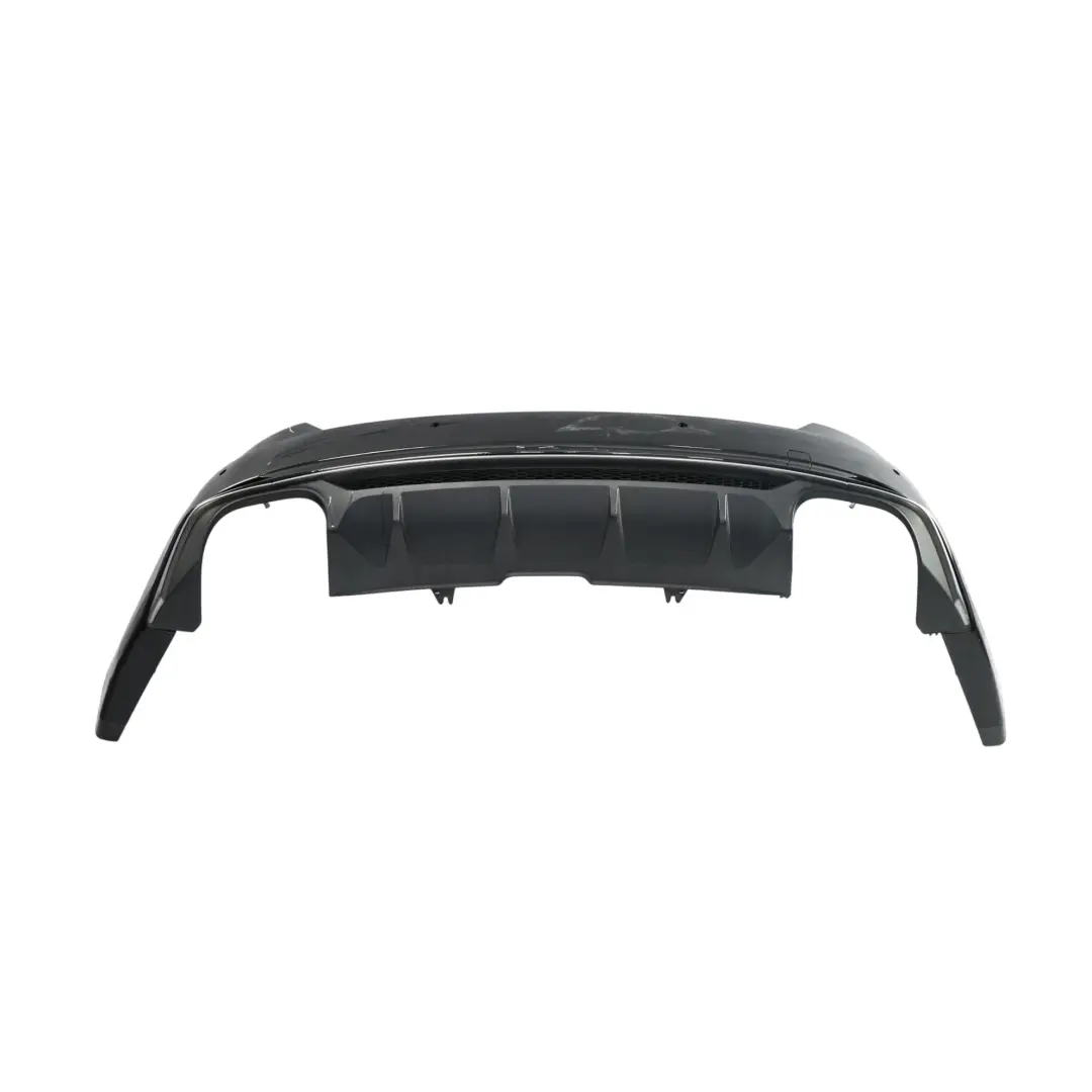 Bumper Rear Trim Panel S-Line Mythical Black Metallic - Y9T to Audi A5 F5 with Part number 8W6807067AA Audi A5 F5 Bumper Rear Trim Panel S-Line Mythical Black Metallic - Y9T - SKU 8W6807067AA-MYB - Part number 8W6807067AA