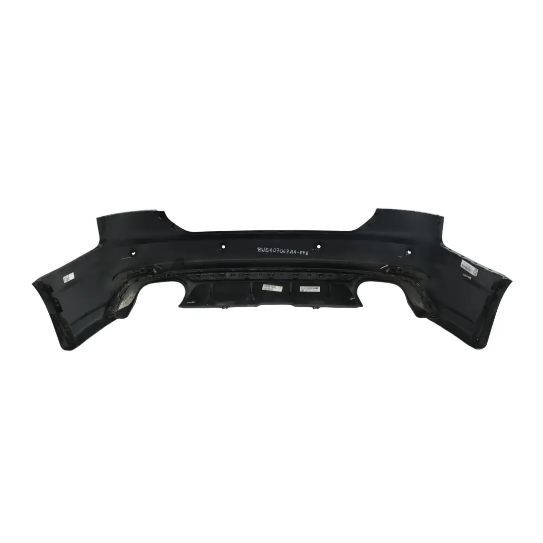 Audi A5 F5 Bumper Rear Trim Panel S-Line Mythical Black Metallic - Y9T - SKU 8W6807067AA-MYB - Part number 8W6807067AA