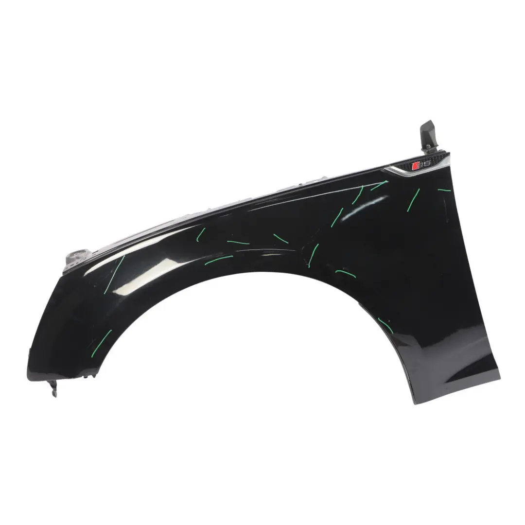 Audi A5 S5 F5 Side Panel Front Left N/S Wing Fender Mythical Black Metallic Y9T - SKU 8W6821105B-MYB - Part number 8W6821105B