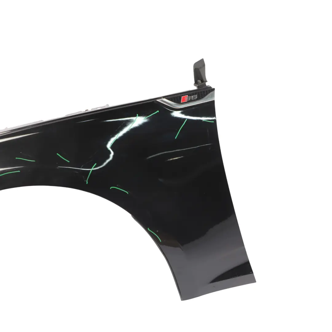 Audi A5 S5 F5 Side Panel Front Left N/S Wing Fender Mythical Black Metallic Y9T - SKU 8W6821105B-MYB - Part number 8W6821105B