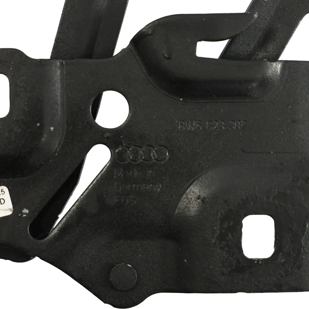 Hood Bonnet Hinge Right O/S Mythical Black Metallic - Y9T to Audi A5 F5 with Part number 8W6823302E Audi A5 F5 Hood Bonnet Hinge Right O/S Mythical Black Metallic - Y9T - SKU 8W6823302E-MYB - Part number 8W6823302E