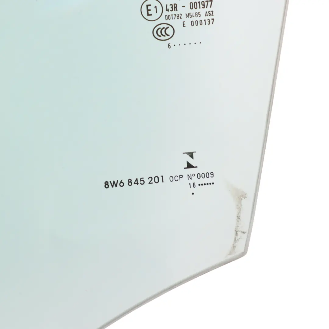 Audi A5 F5 Coupe Sportback Door Window Glass Front Left N/S Side AS2 - SKU 8W6845201 - Part number 8W6845201
